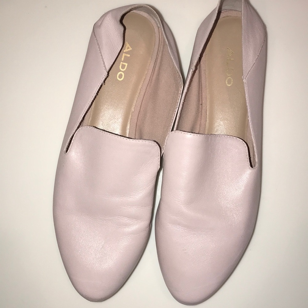 Aldo blush-pink flats